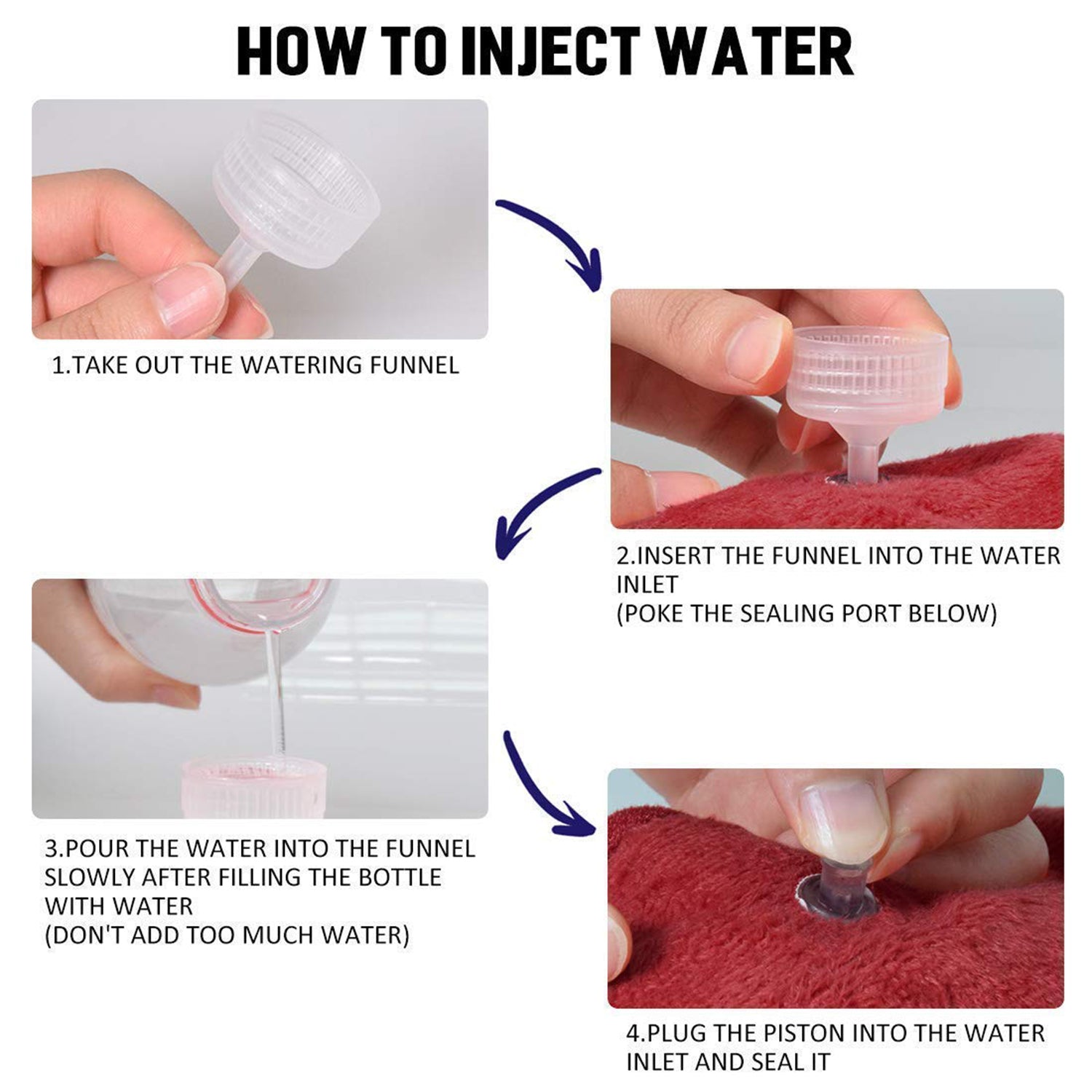 6140 5 Pc Hot Water Bag in Water Stopper used as a stopper while injecting nails on walls etc. 6140 5 Pc Hot Water Bag in Water Stopper used as a stopper while injecting nails on walls etc.